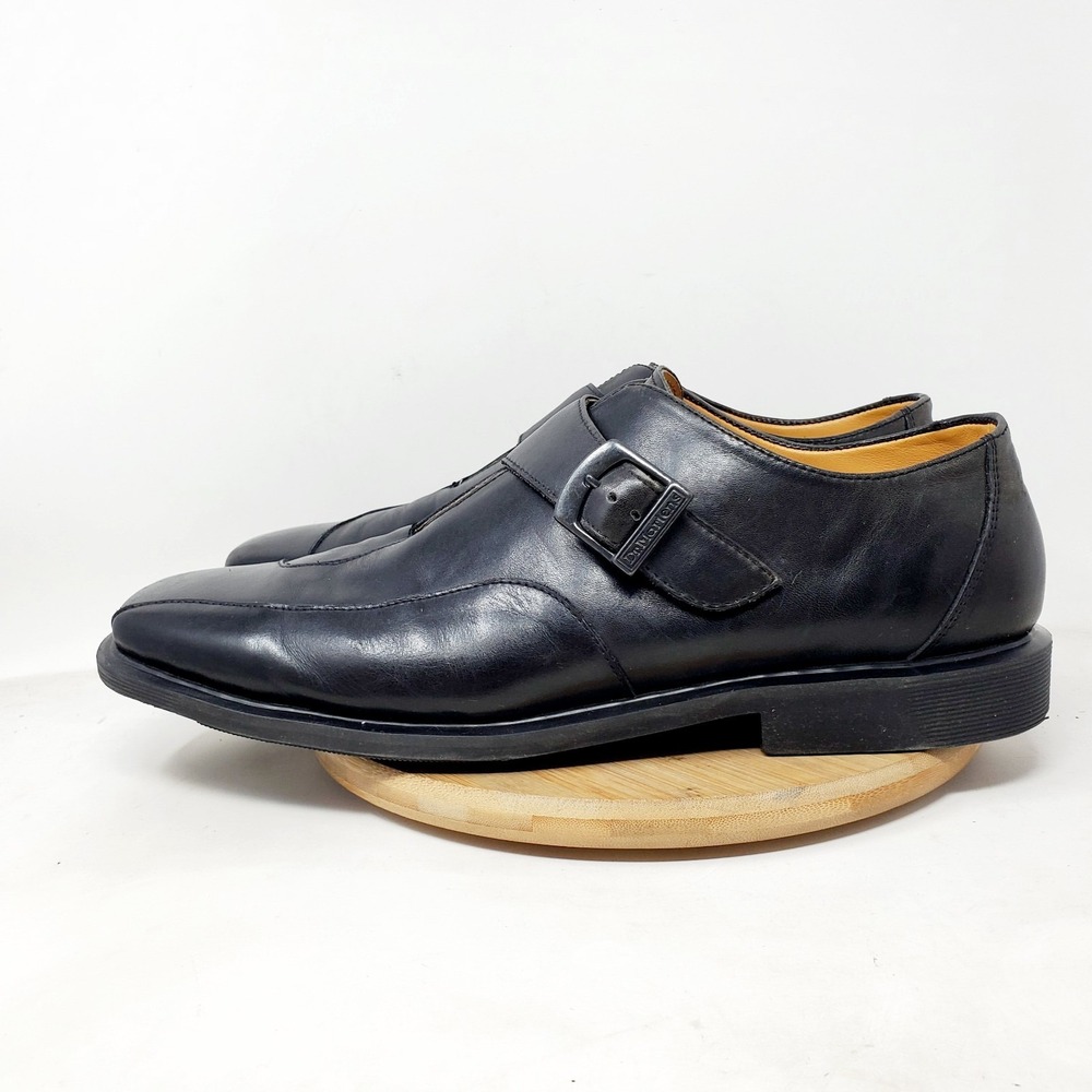 Dr Martens Monk Strap Shoes‎ Mens 13 Black Goth Punk Square Toe Oxford Dress
